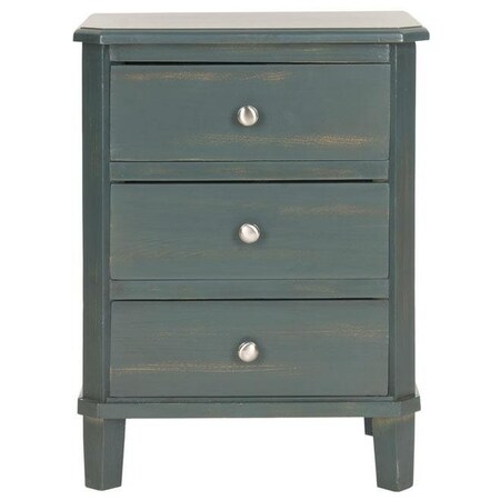 Safavieh Joe End Table- Steel Teal - 24.2 x 14.2 x 18.1 in. AMH6629B
